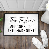 Personalised Mad House Door Mat